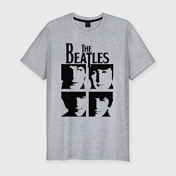 Мужская slim-футболка The Beatles - legendary group!