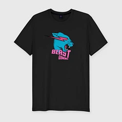 Футболка slim-fit Mr Beast Gaming, цвет: черный