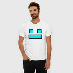 Футболка slim-fit GEOMETRY DASH FACE SMILE, цвет: белый — фото 2