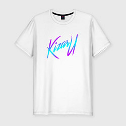 Мужская slim-футболка КИЗАРУ НЕОН ЛОГО KIZARU NEON LOGO