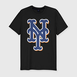 Футболка slim-fit New York Mets - baseball team, цвет: черный