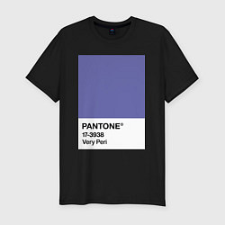 Футболка slim-fit Цвет Pantone 2022 года - Very Peri, цвет: черный