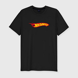 Футболка slim-fit Hot Wheels Big Fire Logo, цвет: черный