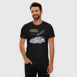 Футболка slim-fit Audi Quattro - зачётное точило!, цвет: черный — фото 2