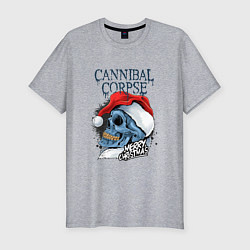 Футболка slim-fit Cannibal Corpse Happy New Year, цвет: меланж