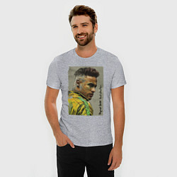 Футболка slim-fit Neymar Junior - Brazil national team, цвет: меланж — фото 2