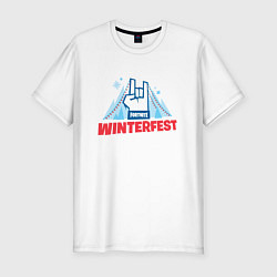 Футболка slim-fit Winterfest, цвет: белый