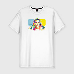 Футболка slim-fit Adele!, цвет: белый