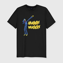 Мужская slim-футболка Хаги ваги Huggy Wuggy Poppy Playtime