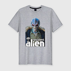 Футболка slim-fit Resident alien, цвет: меланж