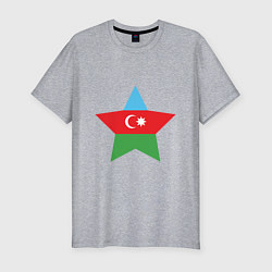 Футболка slim-fit Azerbaijan Star, цвет: меланж