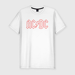 Футболка slim-fit ACDC - Logo, цвет: белый