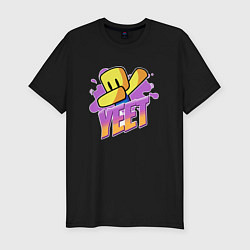 Футболка slim-fit Roblox yeet, цвет: черный