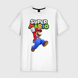 Футболка slim-fit Nintendo Mario, цвет: белый