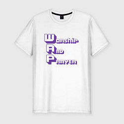 Футболка slim-fit Twitch стрим 005, цвет: белый