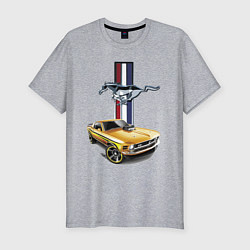 Мужская slim-футболка Mustang motorsport