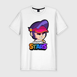 Футболка slim-fit FANG BRAWL STARS ФЭНГ АВАТАРКА, цвет: белый