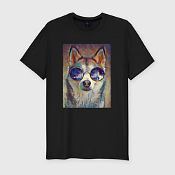 Футболка slim-fit Husky style, цвет: черный