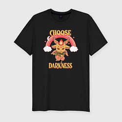 Мужская slim-футболка Choose Darkness