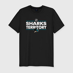 Мужская slim-футболка SHARKS TERRITORY САН-ХОСЕ ШАРКС