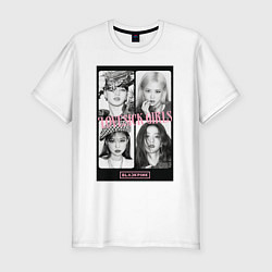 Футболка slim-fit Blackpink K-pop, цвет: белый