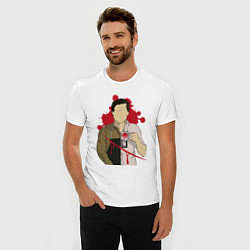 Футболка slim-fit Dexter Art, цвет: белый — фото 2