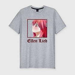 Футболка slim-fit Эльфийская песнь Elfen Lied, цвет: меланж