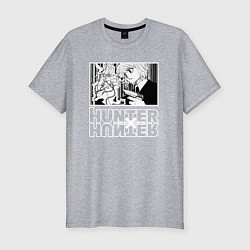 Футболка slim-fit Hunter x Hunter Kurapika, цвет: меланж