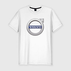 Футболка slim-fit VOLVO лого, цвет: белый