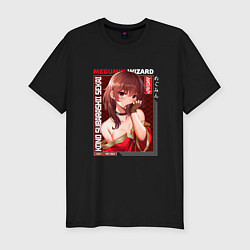 Футболка slim-fit Этот замечательный мир! KonoSuba, Megumin Мегумин, цвет: черный