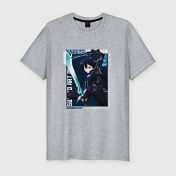 Футболка slim-fit Мастера меча онлайн Sword art online,Кирито , цвет: меланж