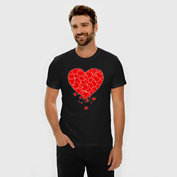 Футболка slim-fit СЕРДЦЕ CЕРДЦА HEART, цвет: черный — фото 2