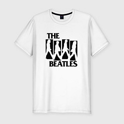 Футболка slim-fit The Beatles БИТЛЗ, цвет: белый