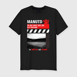 Футболка slim-fit МЮ ОЛД ТРАФФОРД MU OLD TRAFFORD, цвет: черный