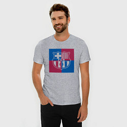 Футболка slim-fit FC Barcelona Logo 2022, цвет: меланж — фото 2