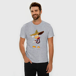 Футболка slim-fit Rayman в шляпе, цвет: меланж — фото 2