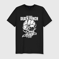 Футболка slim-fit Five Finger Death Punch Groove metal, цвет: черный