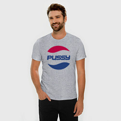 Футболка slim-fit Pepsi Pussy, цвет: меланж — фото 2