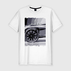 Мужская slim-футболка Lexus Wheel