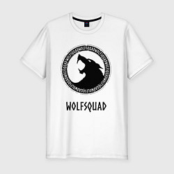 Футболка slim-fit WOLFSQUAD, цвет: белый