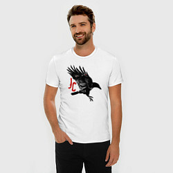 Футболка slim-fit Raven JC, цвет: белый — фото 2