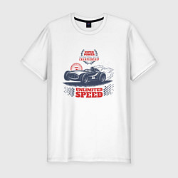 Футболка slim-fit Super Power Racing Championship, цвет: белый