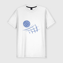 Футболка slim-fit Volleyball Block, цвет: белый