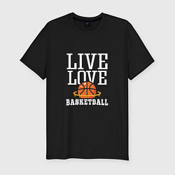 Футболка slim-fit Live Love - Basketball, цвет: черный