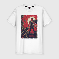 Футболка slim-fit Грозный Гатс, цвет: белый