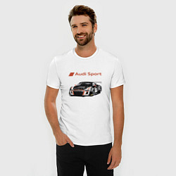 Футболка slim-fit Audi Motorsport Racing team, цвет: белый — фото 2