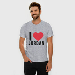 Футболка slim-fit I Love Jordan, цвет: меланж — фото 2