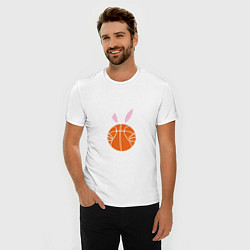 Футболка slim-fit Basketball Bunny, цвет: белый — фото 2