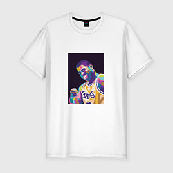 Футболка slim-fit Magic Johnson, цвет: белый