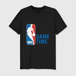 Футболка slim-fit NBA Game Time, цвет: черный